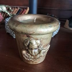 Gold Cherub Vanilla Candle