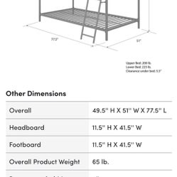 twin bunk bed 