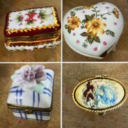 COFRES ANTIGUOS DE PORCELANA DIFERENTES MODELOS C/U