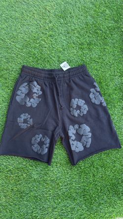Denim tear shorts