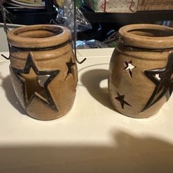 (2) Candle Holders 
