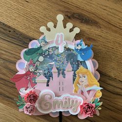 Sleeping Beauty Cake Topper 