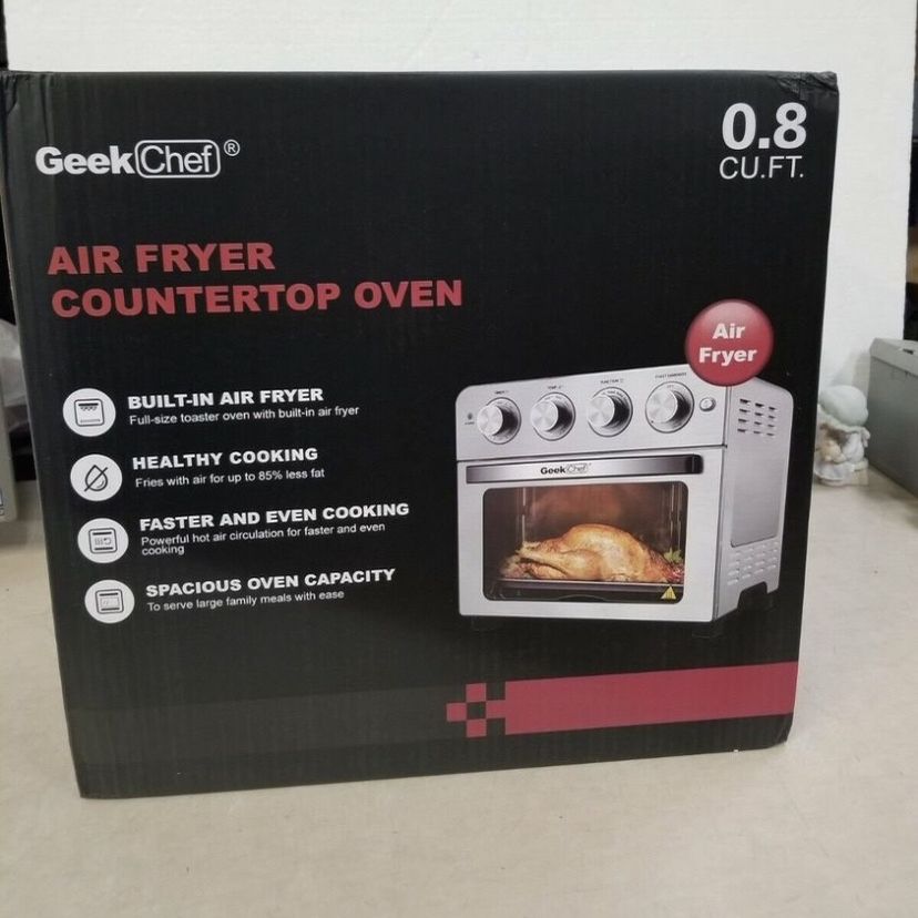 GeekChef Air Fryer Countertop Oven 0.8 Cubic ft BF0023 24QT COLOR SILVER