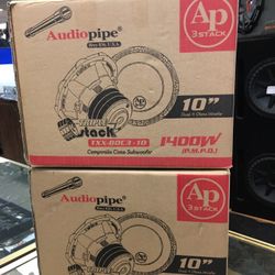2 10” Audio Subwoofers 