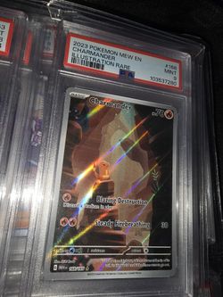 2023 POKEMON CHARMANDER ILLUSTRATION RARE 168/165 EN MEW 151 PSA MINT 9