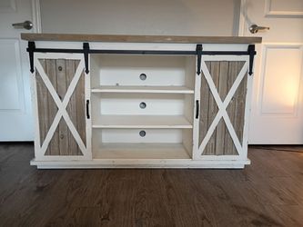 Country Style Aged Wood Sideboard Buffet