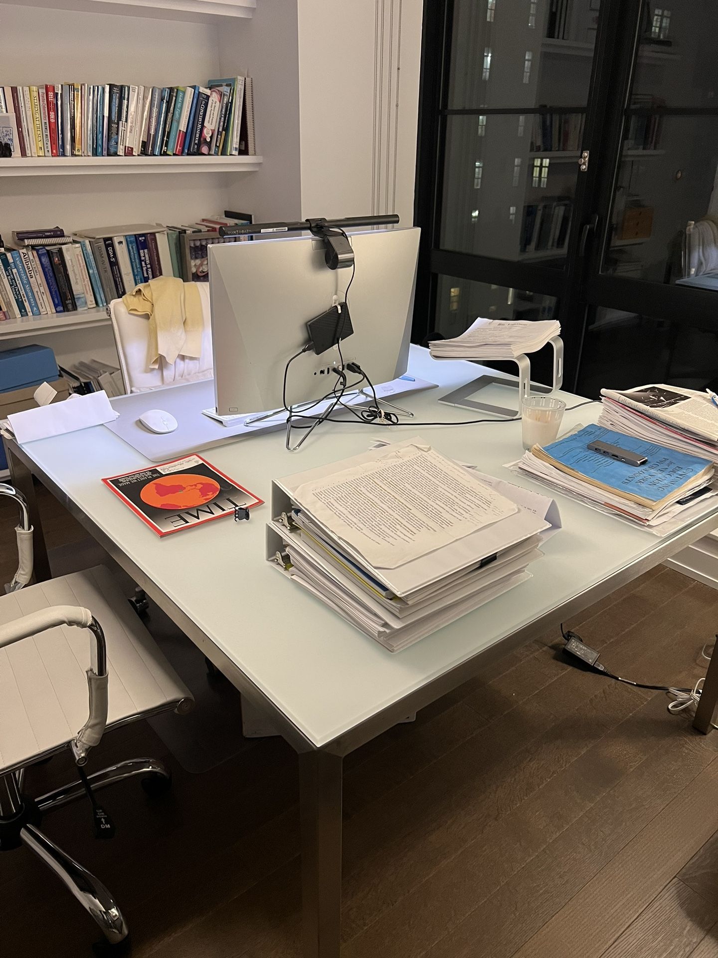 Room and Board Frosted Glass Table