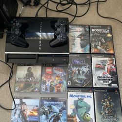 PS3 Backwards Compatible Console With 10 Games 