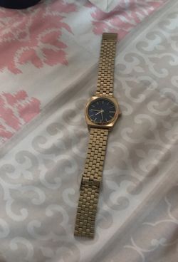 Nixon time teller watch... gold/blue (own fit)
