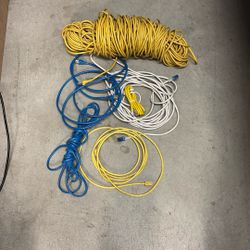 Lot Of Ethernet Cables 100’s Of Feet. 