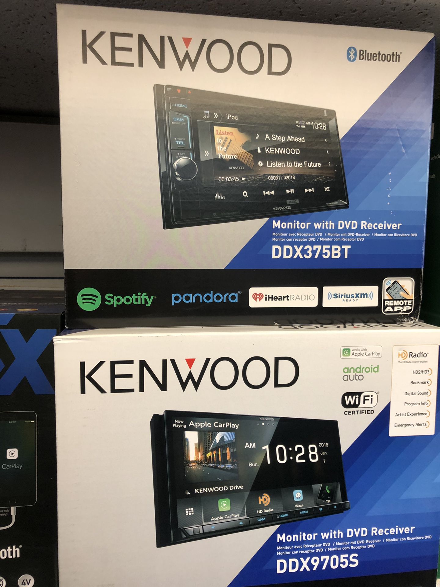 KENWOOD DDX9705s 7” car Apple paly android auto stereo Bluetooth touchscreen system YouTube Wi-Fi