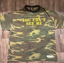 WWE John Cena Camo You Can't See Me WWE Official T-Shirt Men's XL Y2K