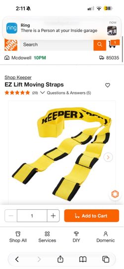 Moving straps