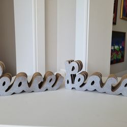 Juego de dos adornos de Navidad de metal 