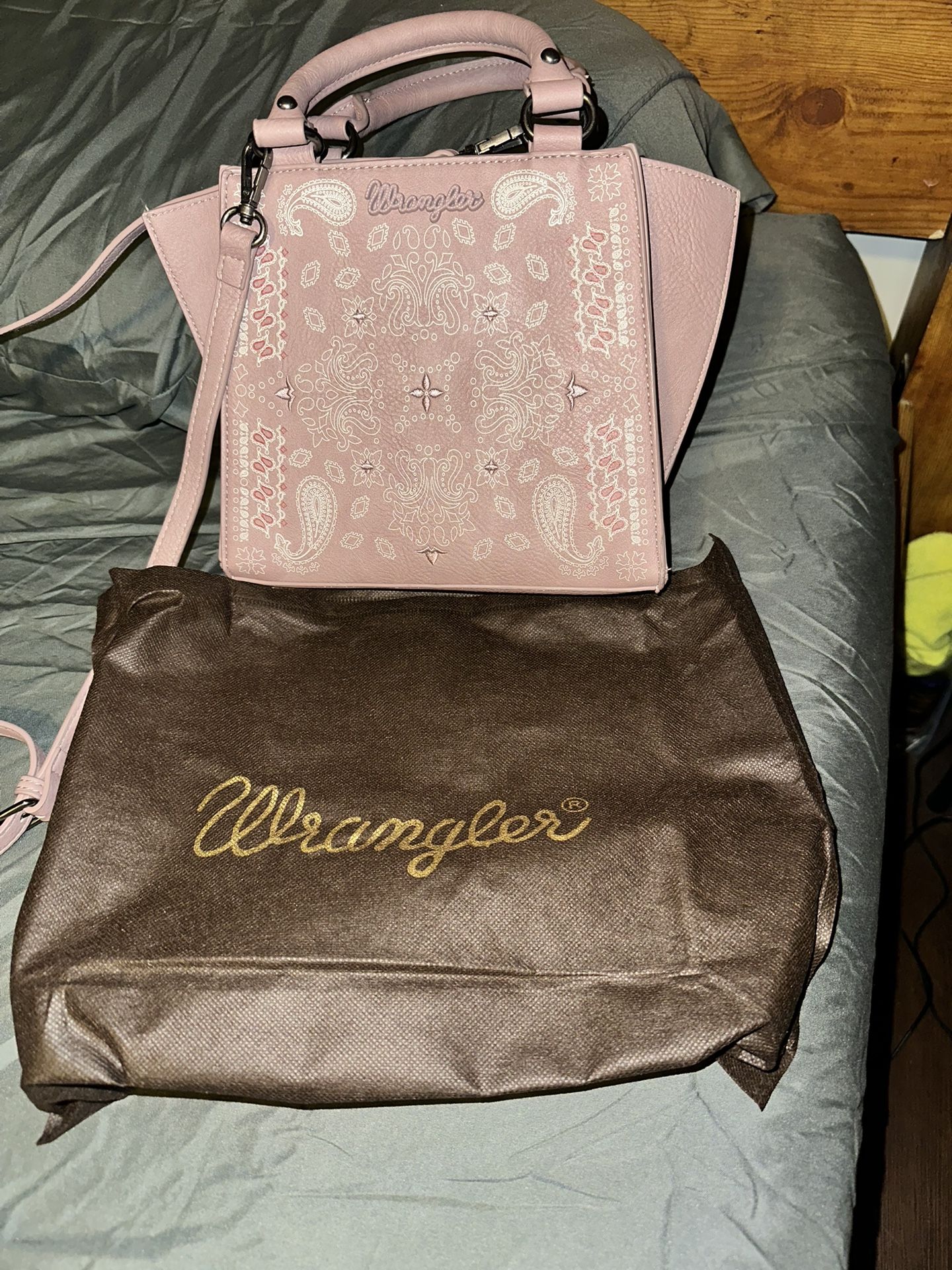 Wrangler Pink Paisley Tote