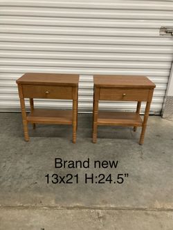 Two same brand new nightstands set of two