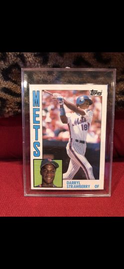1984 Topps Daryl Strawberry ROOKIE CARD #182 NY Mets Baseball MLB 