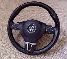 Volkswagen Golf Jetta Gti Gli leather steering wheel with dsg paddles