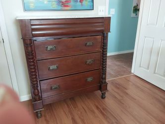Antique  Dresser with French Marble