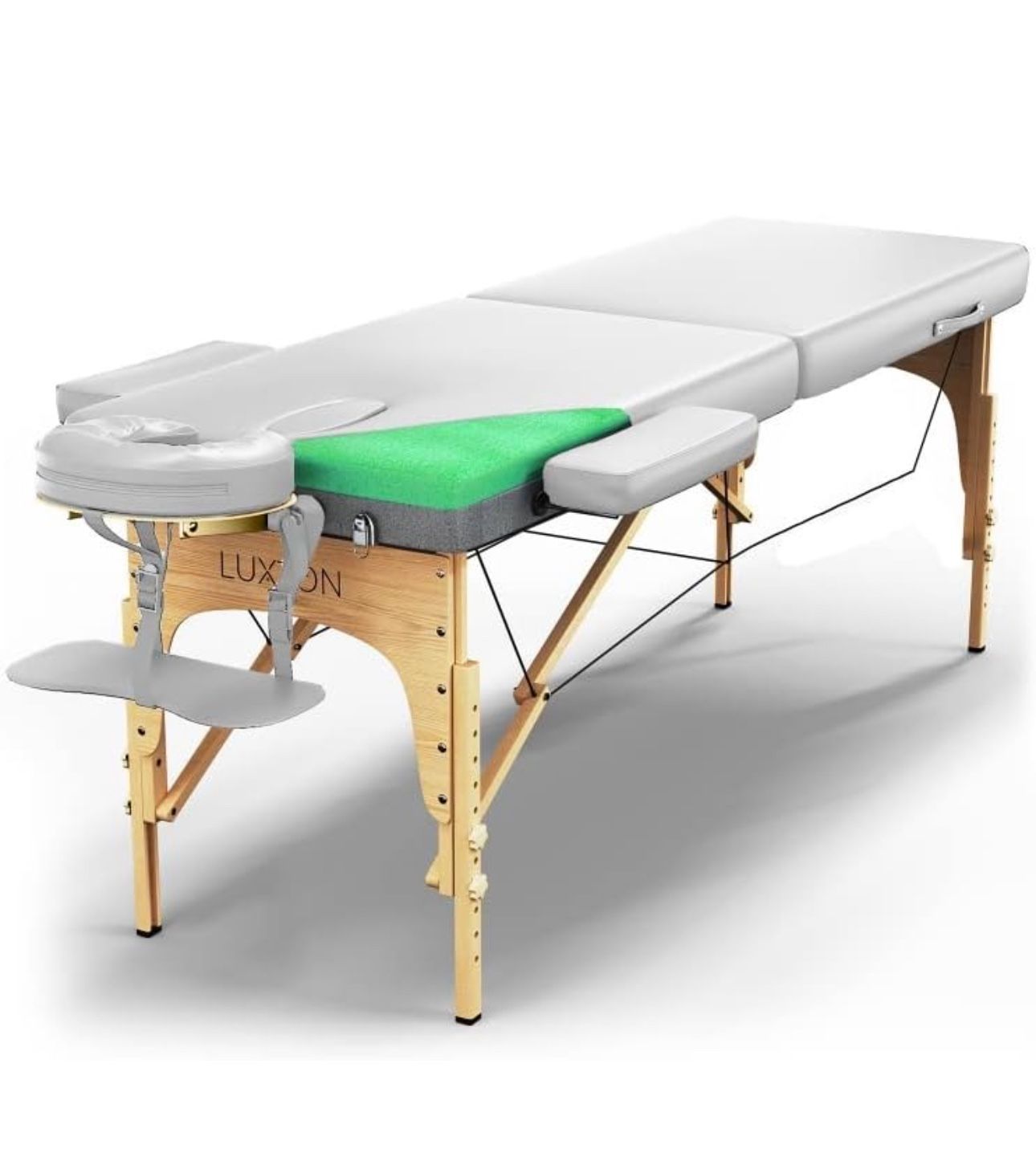 Luxton Home Premium Foam Massage Table Portable Foldable Massage Bed Height Adjustable, 72 Inches Long 27 Inches Wide Home Salon Spa Bed Tattoo Table