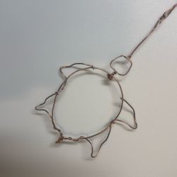 "Coastal Guardian" Handmade Copper Wire Sea Turtle Art
