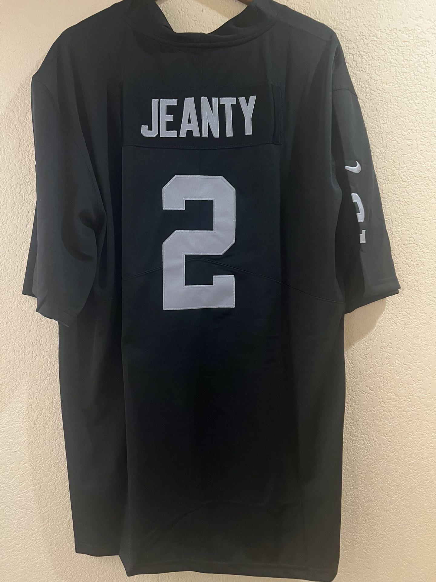 Ashton Jeanty #2 Las Vegas Raiders Black Jersey Size XXXL