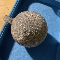 Lab Diamond Moissanite Pokeball Pendant 