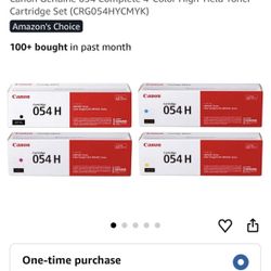 Canon Genuine 054 Complete 4-Color High Yield Toner Cartridge Set (CRG054HYCMYK)