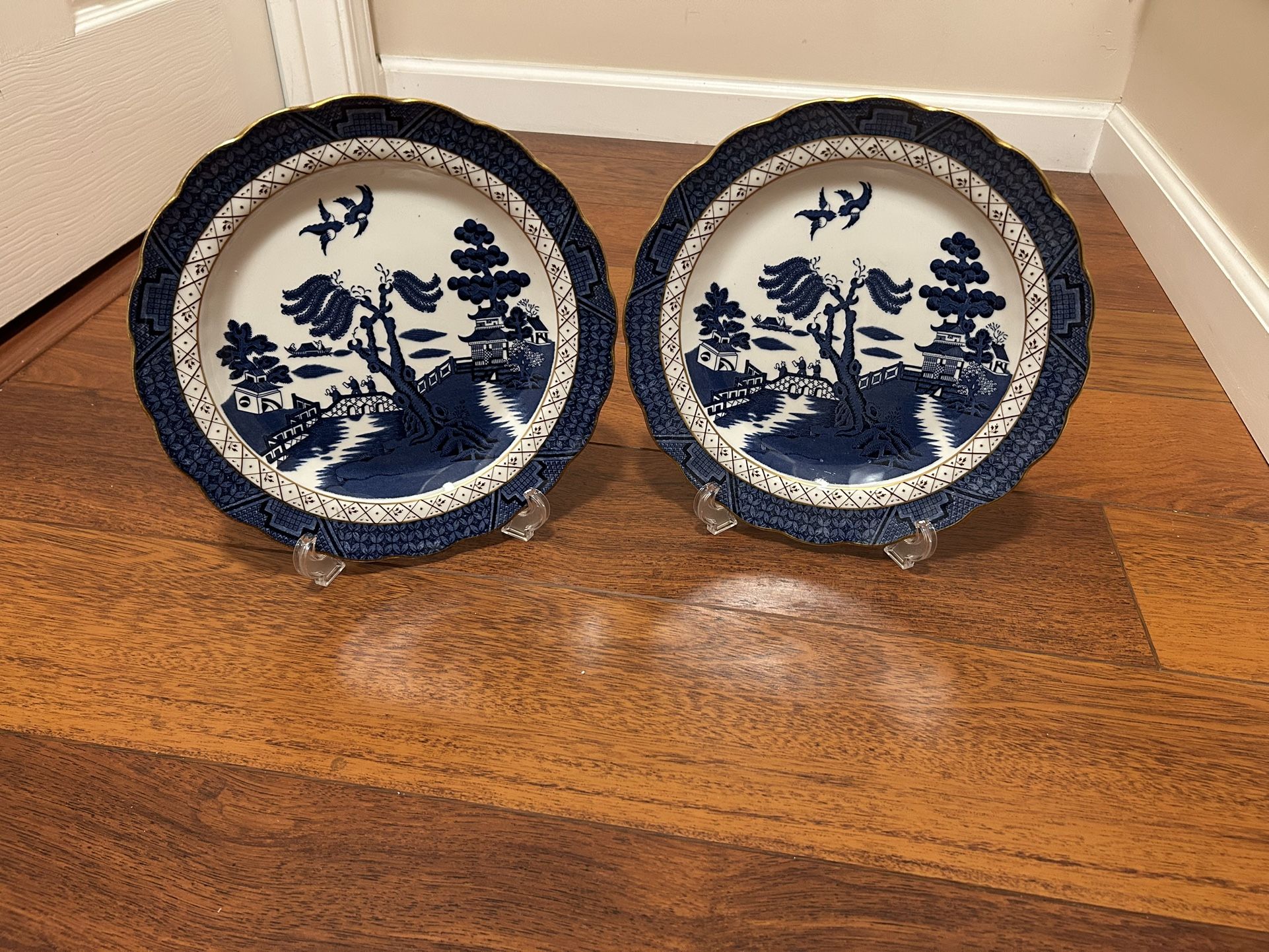 Royal Doulton Booths "Real Old Willow" plates (2)