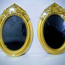 Gold Tone Oval Frames