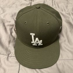 Green LA Dodgers WS Hat- Size 7 3/4