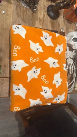 Halloween fleece blanket