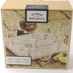Studio Mercantile 10PC SHOT time Tic-Tac-Toe