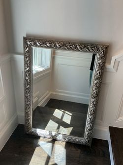 Mirror Wood Silver Frame