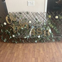 Party Decor, Fence, Sign,  Oh Baby!