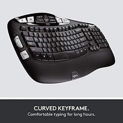 Logitech MK570 - Wireless mouse and keyboard combo with wavy design 