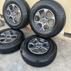 Chevy Wheels With Brand New Tires 