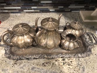 Old Sliver tea set