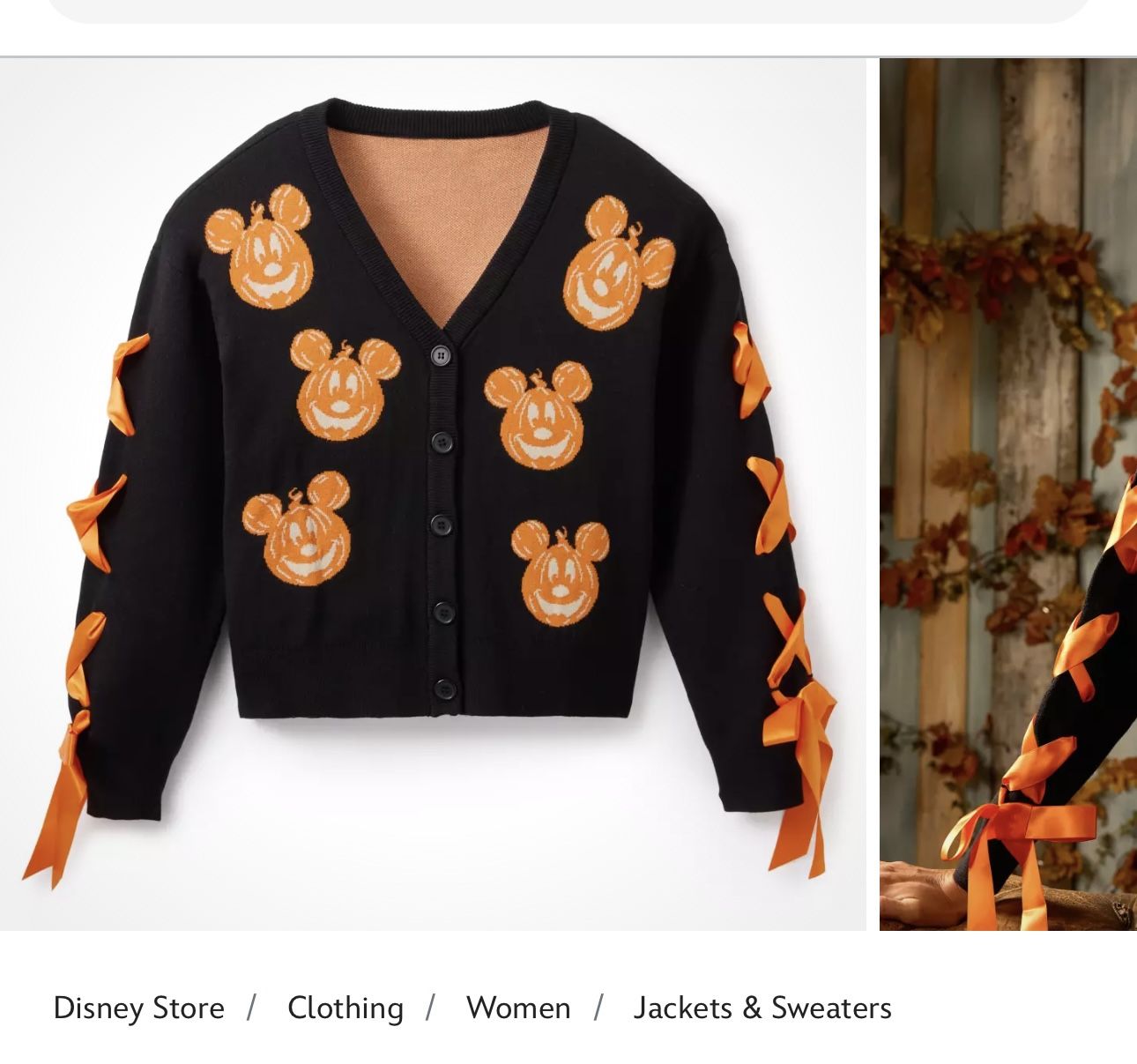 Mickey Mouse Halloween Cardigan