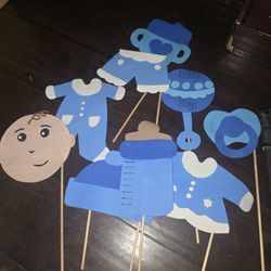 Baby shower photo booth props