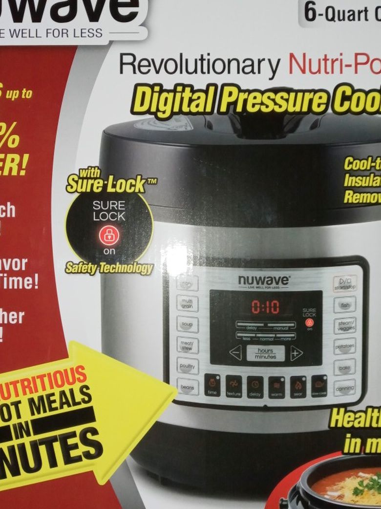 6 Quart Digital Pressure/slow Cooker