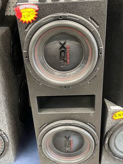 Bd drive WDX 12” sub speakers with box (2584)
