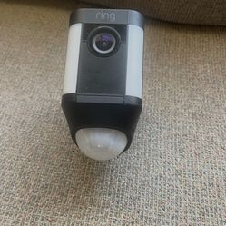 Ring Spotlight Battery Camera Great Shape Used Sparingly 