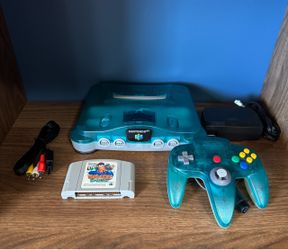 Nintendo 64 N64 Ice Blue Console (Region Free)