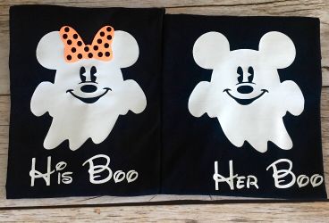 Disney Family Tees Shirts Halloween Vacation her his Boo