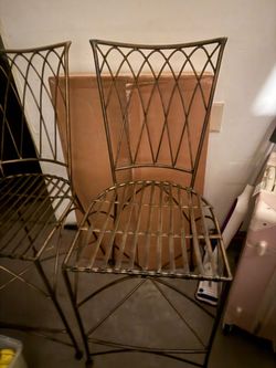 World Market - Set of 2 Metal Bistro Chairs