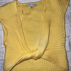 Yellow Crop Top 