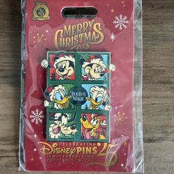 Santa Mickey Mouse and Friends Holiday Mini Jumbo Pin- Limited Edition 2025 New
