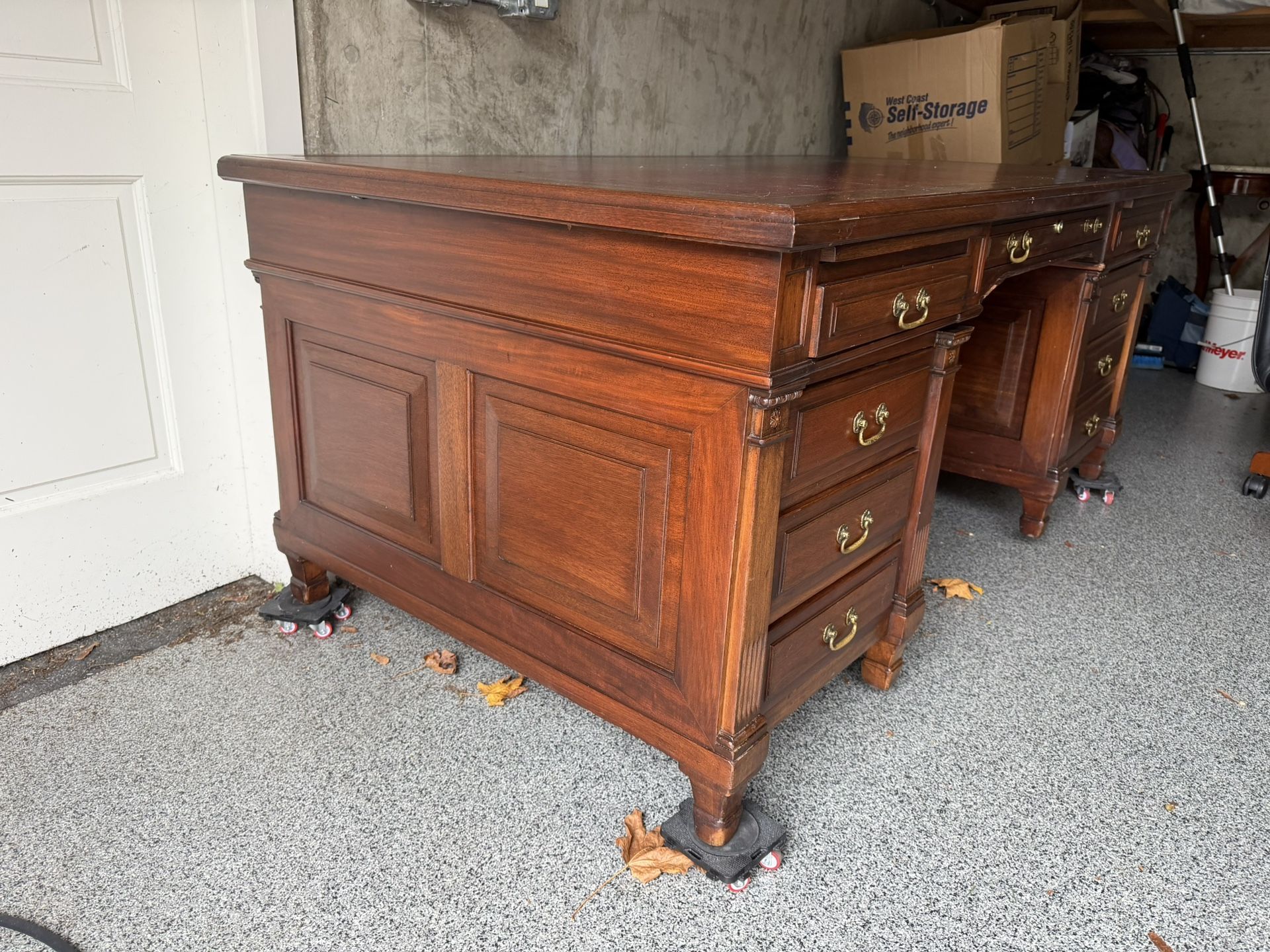 Large Antique Executive Desk