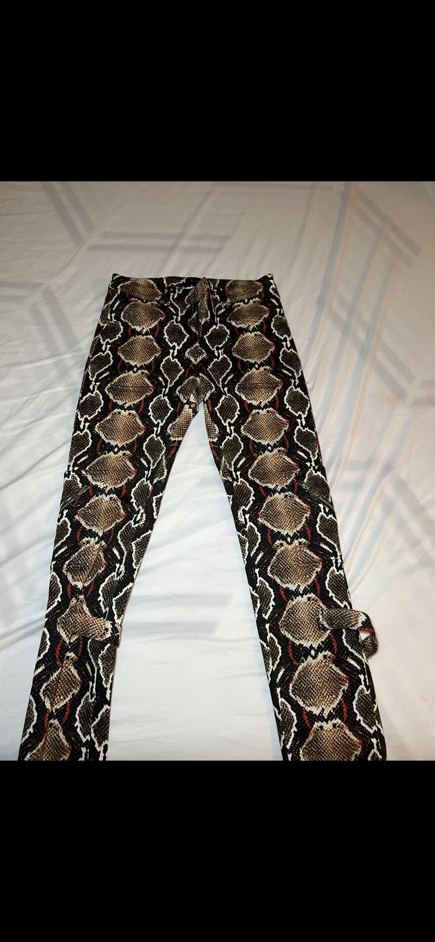 Original Authentic Burberry Women’s Snake Print Jeans